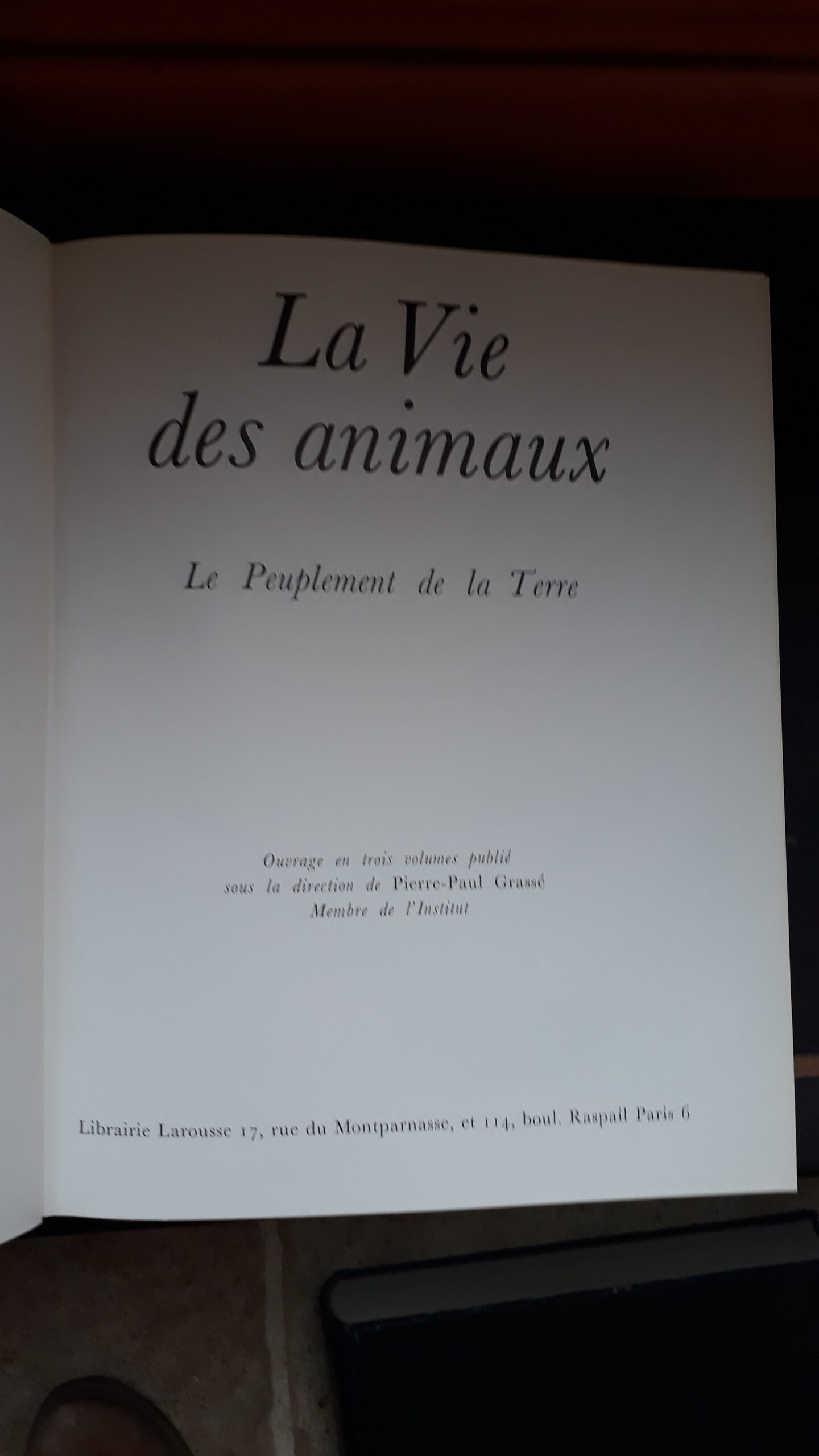 Collection Larousse : livres la vie des animaux Grassé (Pierre-Paul) La vie des animaux. – Image 6