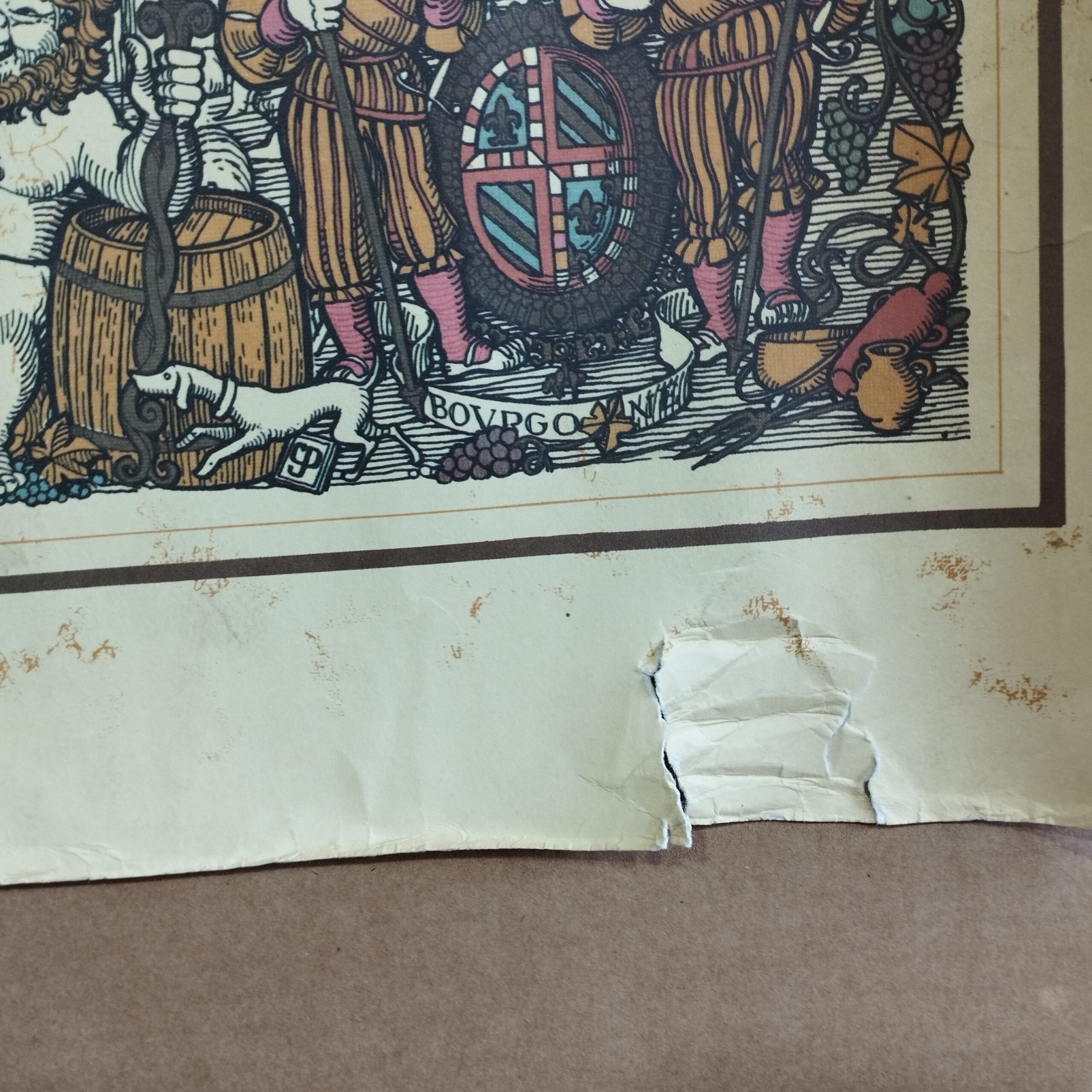 Ancienne Affiche Lithographie Gravure VIGNOBLE LES GRANDS CRUS DE VIN Les Grands Crus du Vignoble de la Côte-D'Or et les principaux climats Vins de la Côte de Beaune. Vins de la Côte de Nuits. – Image 3