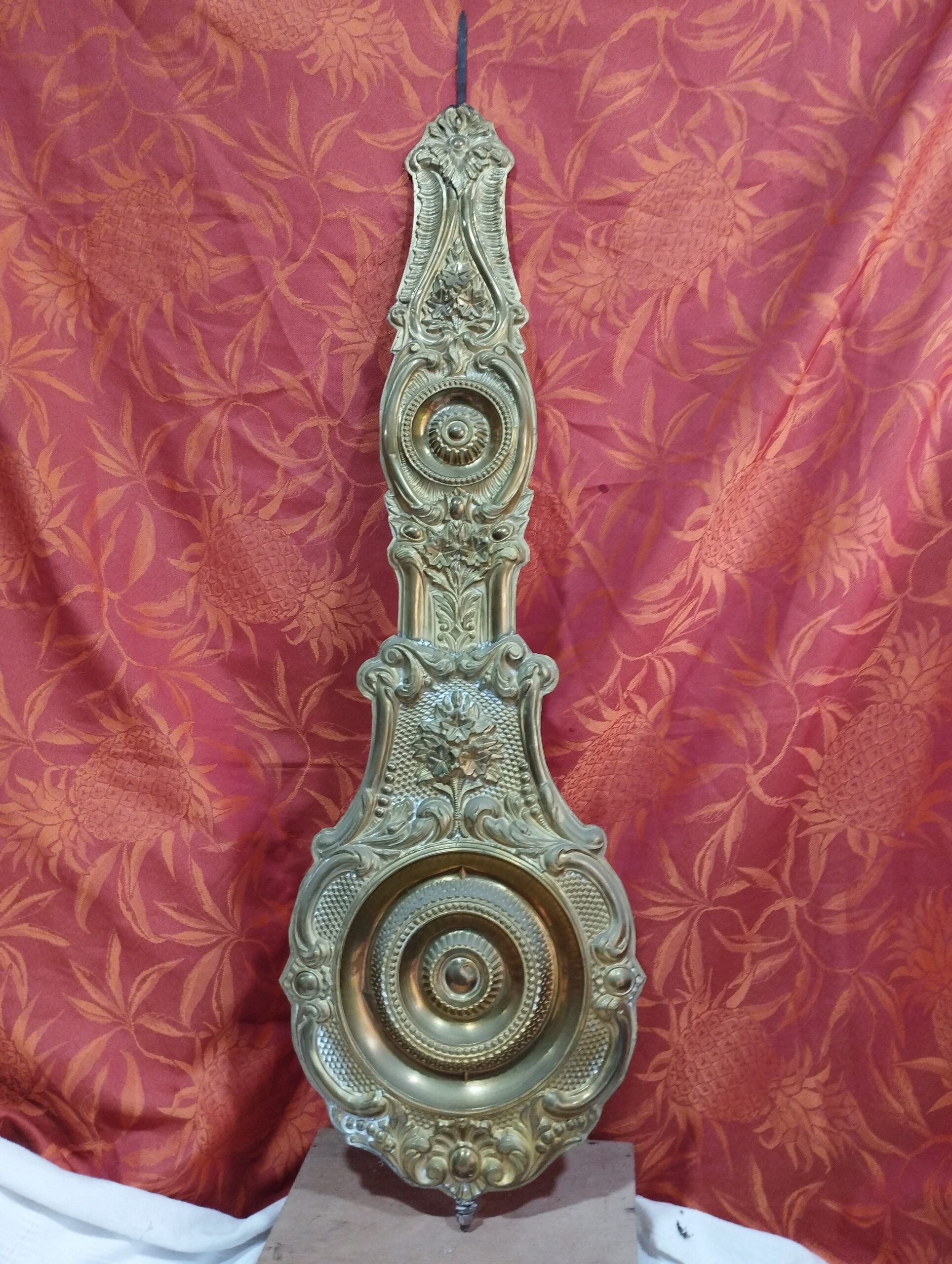ancien mouvement de comtoise du 19ème siècle - sonnerie cloche+ balancier + poids + clé PG5 – Image 10