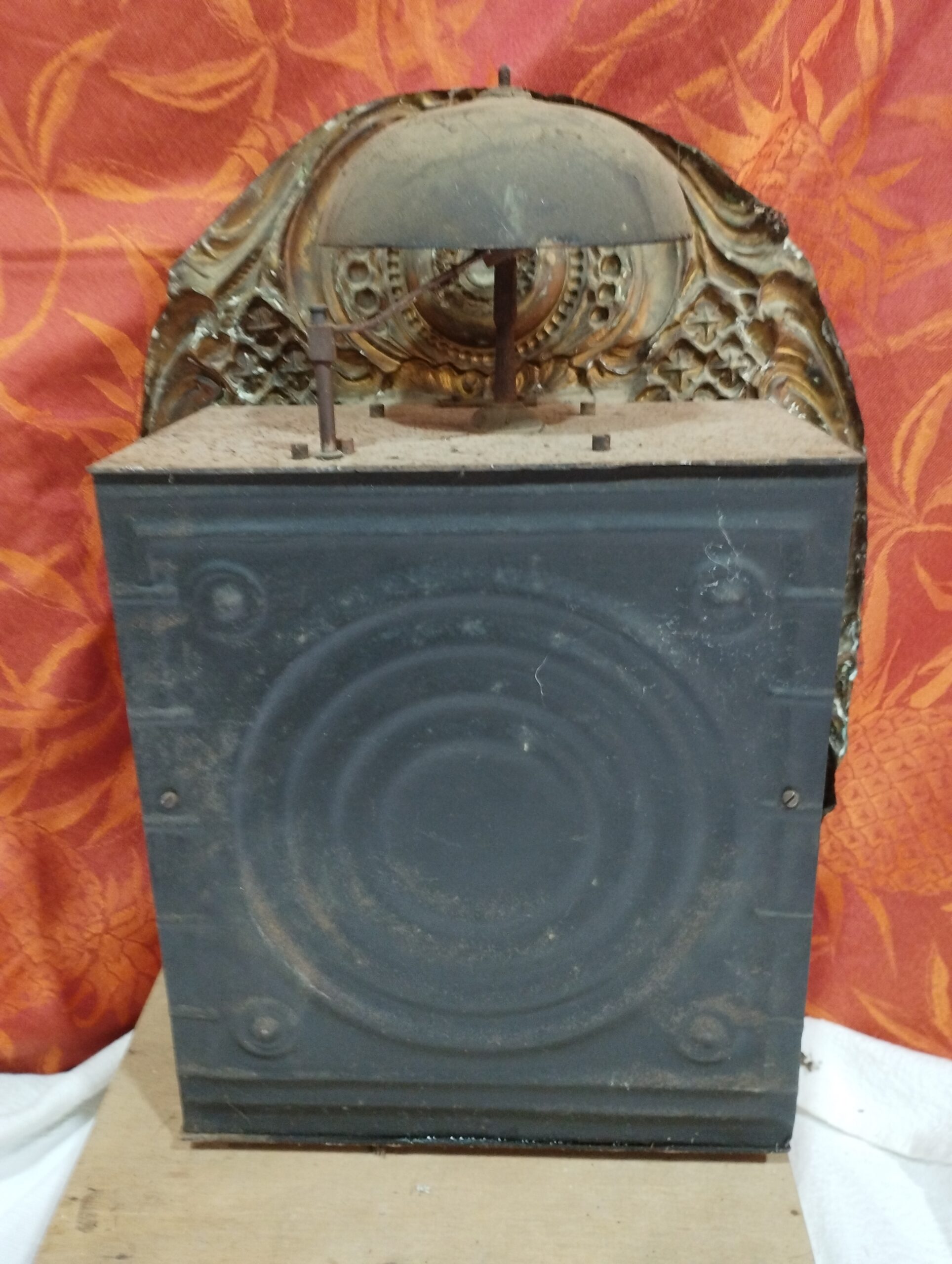 ancien mouvement de comtoise du 19ème siècle - sonnerie cloche+ balancier + poids + clé PG5 – Image 6