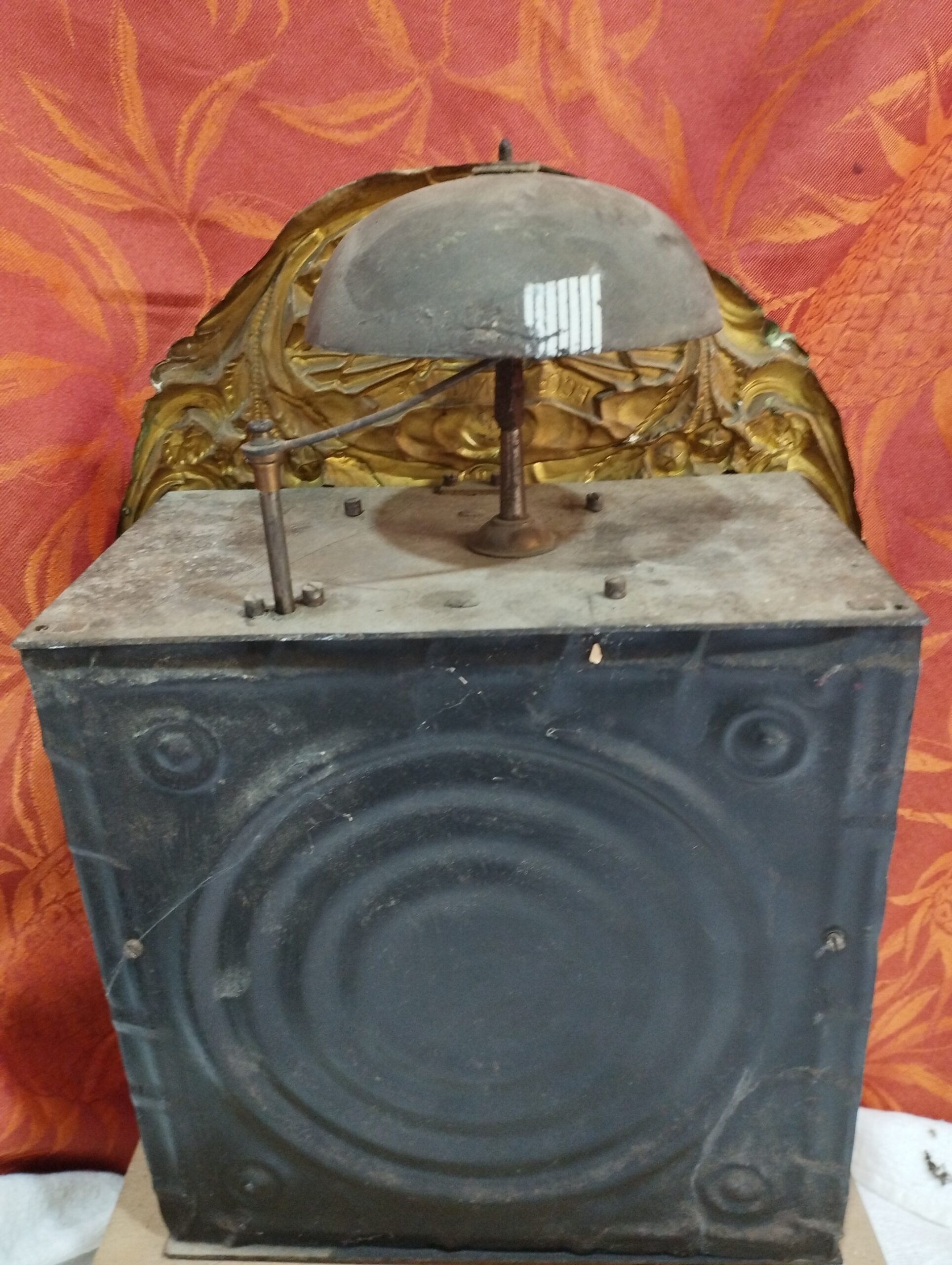 ancien mouvement de comtoise du 19ème siècle - sonnerie cloche+ balancier + poids + clé PG6 – Image 6