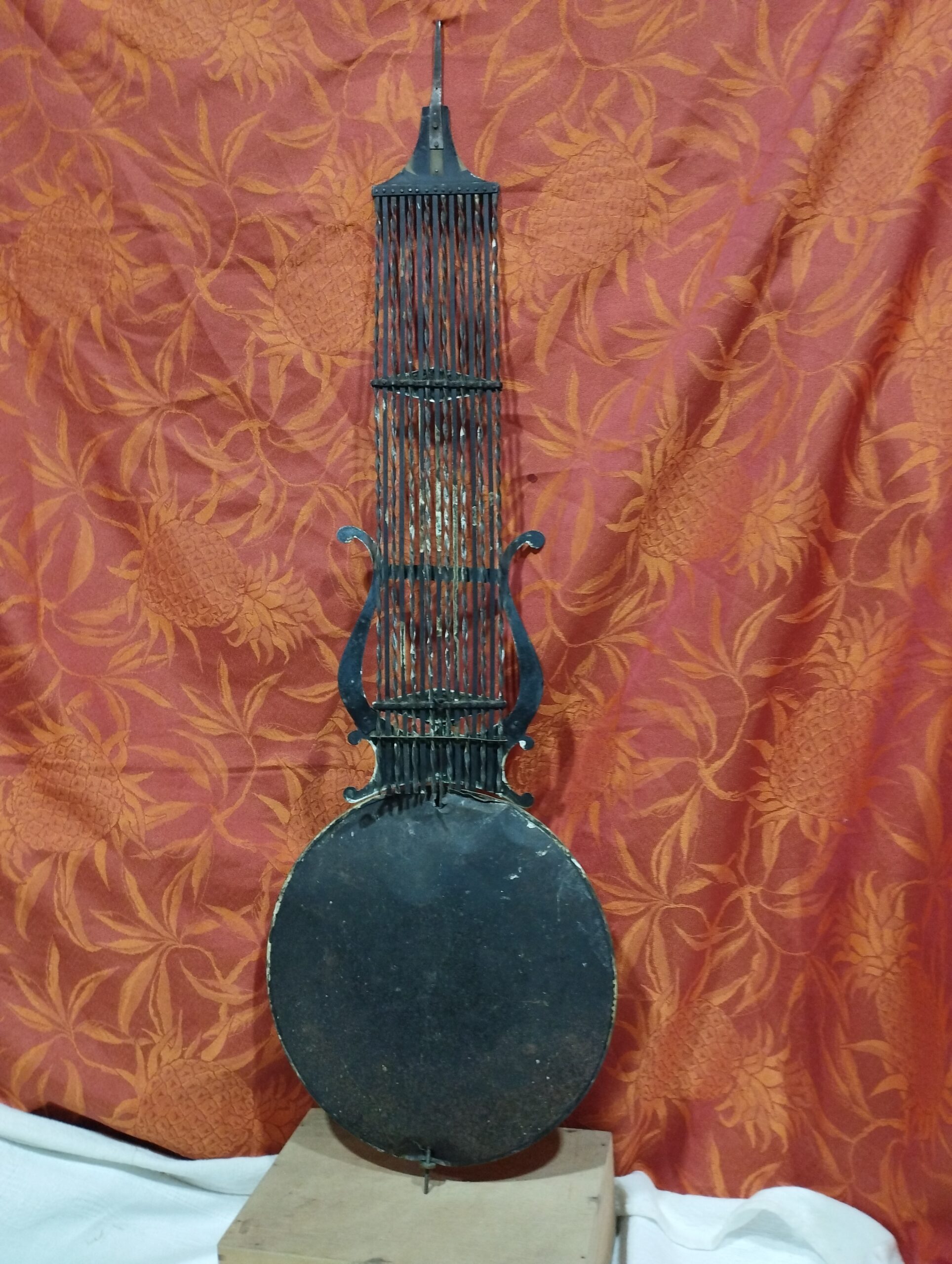 Ancien mouvement de comtoise du 19ème "Richoux" + balancier + poids + clé (PLY8) – Image 8