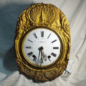 ancien mouvement de comtoise du 19ème siècle Bois fils - sonnerie cloche